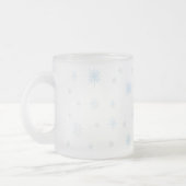 Mattierte Schneeflocke-Tasse Mattglastasse (Links)