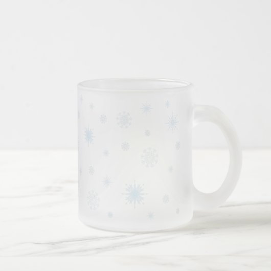 Mattierte Schneeflocke-Tasse Mattglastasse (Rechts)