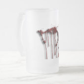 Mattierte SchwermetallTasse Mattglas Bierglas (Vorderseite Links)