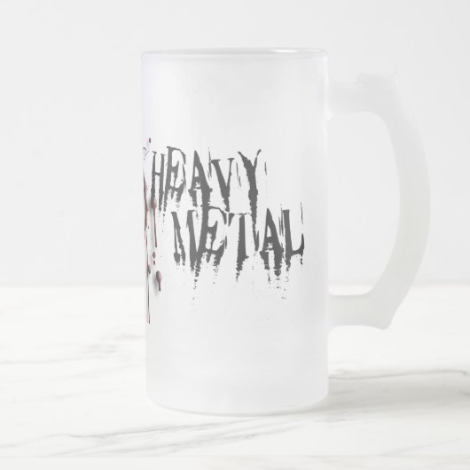 Mattierte SchwermetallTasse Mattglas Bierglas (Rechts)