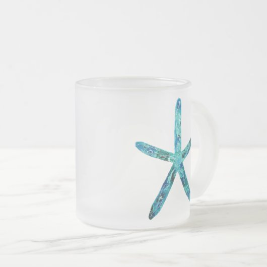 Mattierte Starfish-Tasse Mattglastasse (VorderseiteRechts)