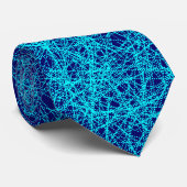 Mattierte Strecken - Cyan on Deep Navy Krawatte (Gerollt)