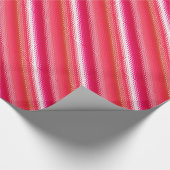 Mattierte Streifen aus Glas - rot, rosa und weiß Geschenkpapier (Ecke)