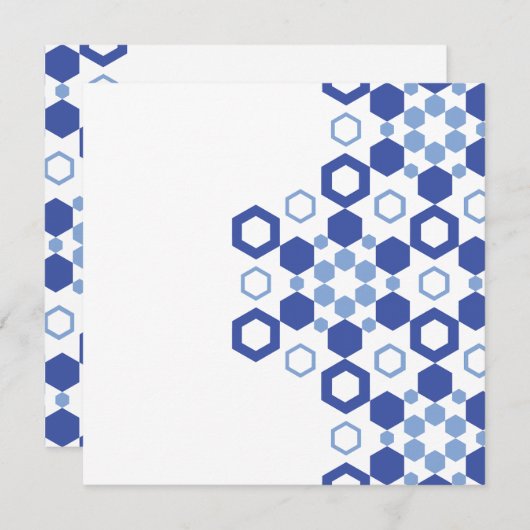 Mattierte Symmetrie Feiertagskarte (Vorne/Hinten)