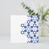 Mattierte Symmetrie Feiertagskarte (Stehend Vorderseite)