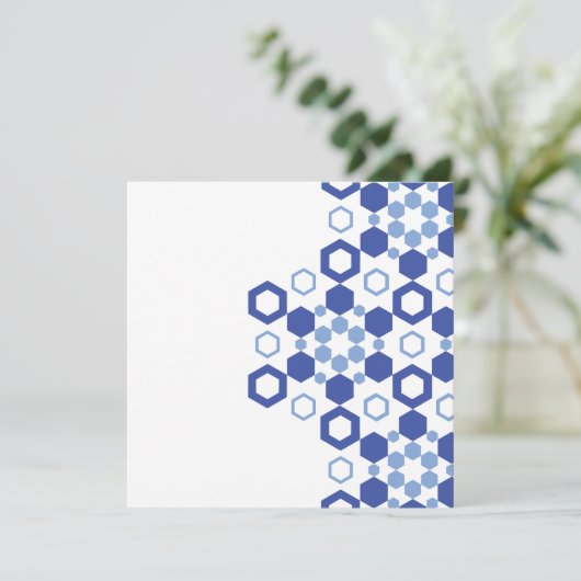 Mattierte Symmetrie Feiertagskarte (Stehend Vorderseite)