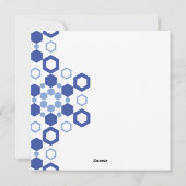 Mattierte Symmetrie Feiertagskarte (Rückseite)