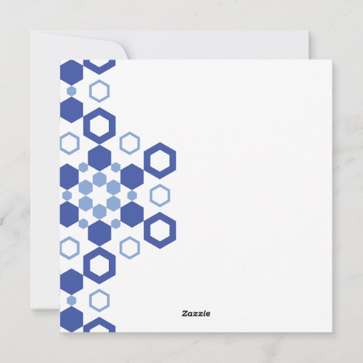 Mattierte Symmetrie Feiertagskarte (Rückseite)