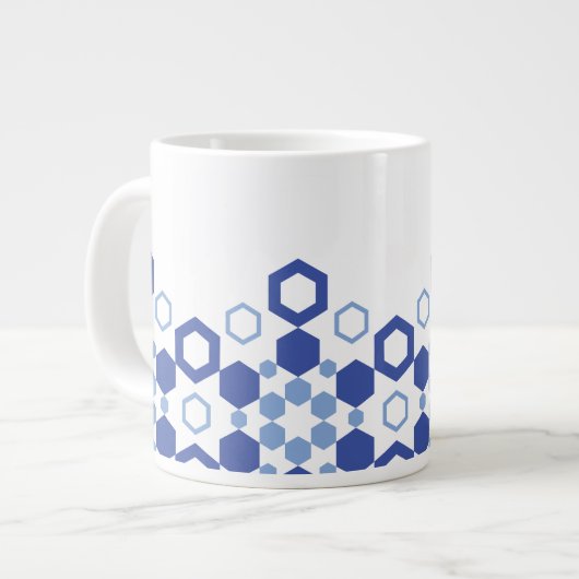 Mattierte Symmetrie Jumbo-Tasse (Vorderseite Links)