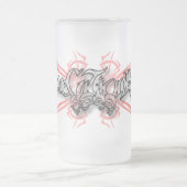 - mattierte Tasse 001 x - Stammes- Schädel (Mittel)