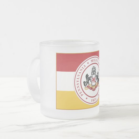 * Mattierte Tasse (10 oder 16 oz) mit PMC FLAG-Log (Vorderseite Links)