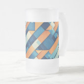 Mattierte Tasse 16 oz - Minimalistisch geometrisch (VorderseiteRechts)