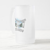 Mattierte Tasse 16oz : Wer denkst du? (Vorderseite Links)