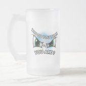 Mattierte Tasse 16oz : Wer denkst du? (Links)