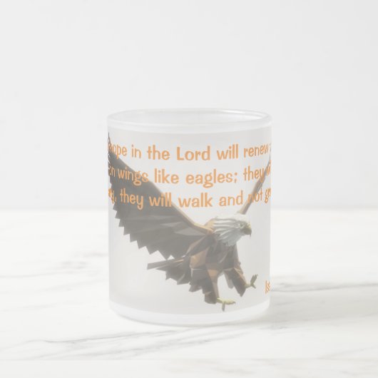 Mattierte Tasse Adlers 31 Jesajas 40 (Mittel)