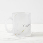 Mattierte Tasse aus Edelgold-Marmor (Links)