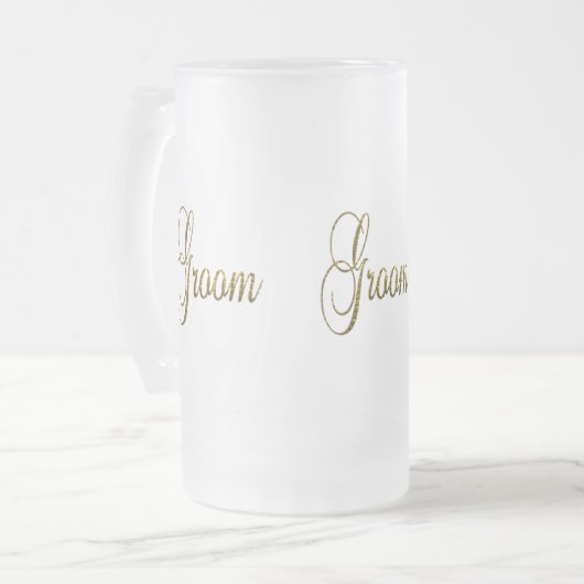 Mattierte Tasse aus Glas (Vorderseite Links)