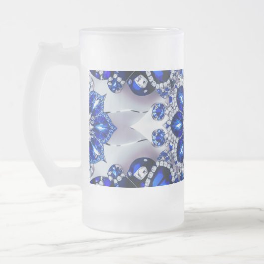 Mattierte Tasse aus Glas (Links)
