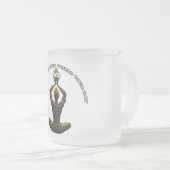 Mattierte Tasse aus Glas, 10 oz (VorderseiteRechts)
