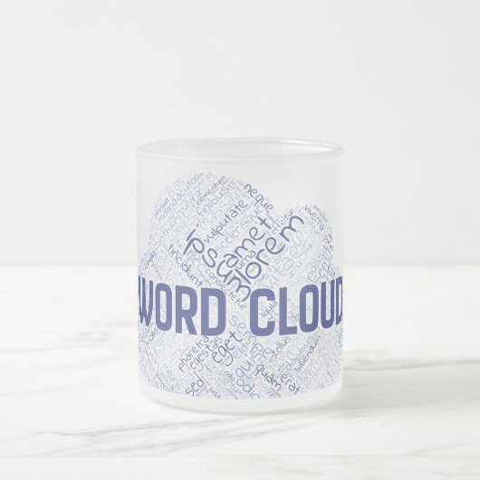 Mattierte Tasse aus Glas, 10 oz (Mittel)