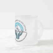 Mattierte Tasse aus Glas, 10 oz (VorderseiteRechts)