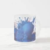 Mattierte Tasse aus Glas - 10 oz mit Abstrakter Fa (VorderseiteRechts)