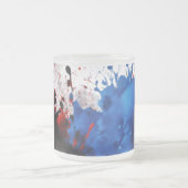 Mattierte Tasse aus Glas - 10 oz mit Abstrakter Fa (Mittel)