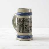 Mattierte Tasse aus Glas, 16 oz (Vorderseite Links)