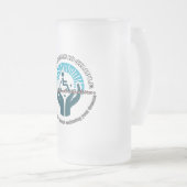 Mattierte Tasse aus Glas, 16 oz (VorderseiteRechts)