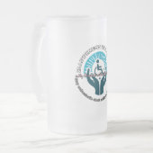 Mattierte Tasse aus Glas, 16 oz (Vorderseite Links)