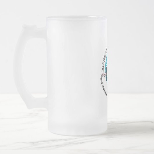 Mattierte Tasse aus Glas, 16 oz (Links)