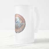 Mattierte Tasse aus Glas, 16 oz (VorderseiteRechts)