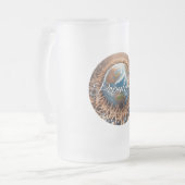 Mattierte Tasse aus Glas, 16 oz (Vorderseite Links)