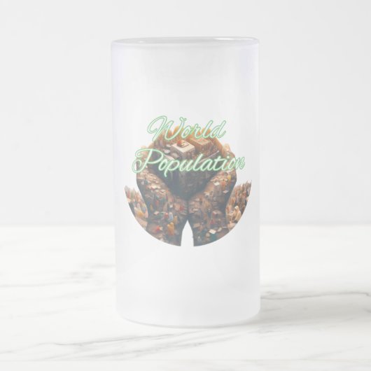 Mattierte Tasse aus Glas, 16 oz (Mittel)