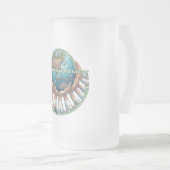 Mattierte Tasse aus Glas, 16 oz (VorderseiteRechts)