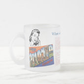 Mattierte Tasse aus Glas: Alice ruft Bob (Links)