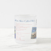 Mattierte Tasse aus Glas: Alice ruft Bob (Mittel)