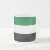 Mattierte Tasse aus Glas - Flagge der VAE (VorderseiteRechts)