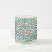 Mattierte Tasse aus Glas: Gefühl Weihnachten (Vorderseite Links)