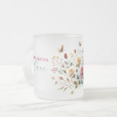Mattierte Tasse aus Glas MEIN SCHÖNSTE PLATZ Var01 (Vorderseite Links)