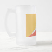 Mattierte Tasse aus Glas mit bhutanischer Flagge (Links)