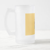 Mattierte Tasse aus Glas mit der Fahne New Jersey (Links)