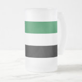 Mattierte Tasse aus Glas mit der Flagge der VAE (VorderseiteRechts)
