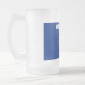 Mattierte Tasse aus Glas mit der Flagge des Wiscon (Links)