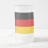 Mattierte Tasse aus Glas mit der Flagge Deutschlan (Mittel)