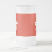 Mattierte Tasse aus Glas mit der Flagge Hongkongs (Mittel)