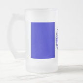 Mattierte Tasse aus Glas mit der Flagge New Yorks (Links)