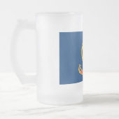 Mattierte Tasse aus Glas mit der Flagge von Idaho, (Links)