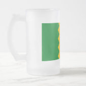 Mattierte Tasse aus Glas mit der Flagge von Los An (Links)