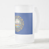 Mattierte Tasse aus Glas mit der Flagge von New Ha (VorderseiteRechts)